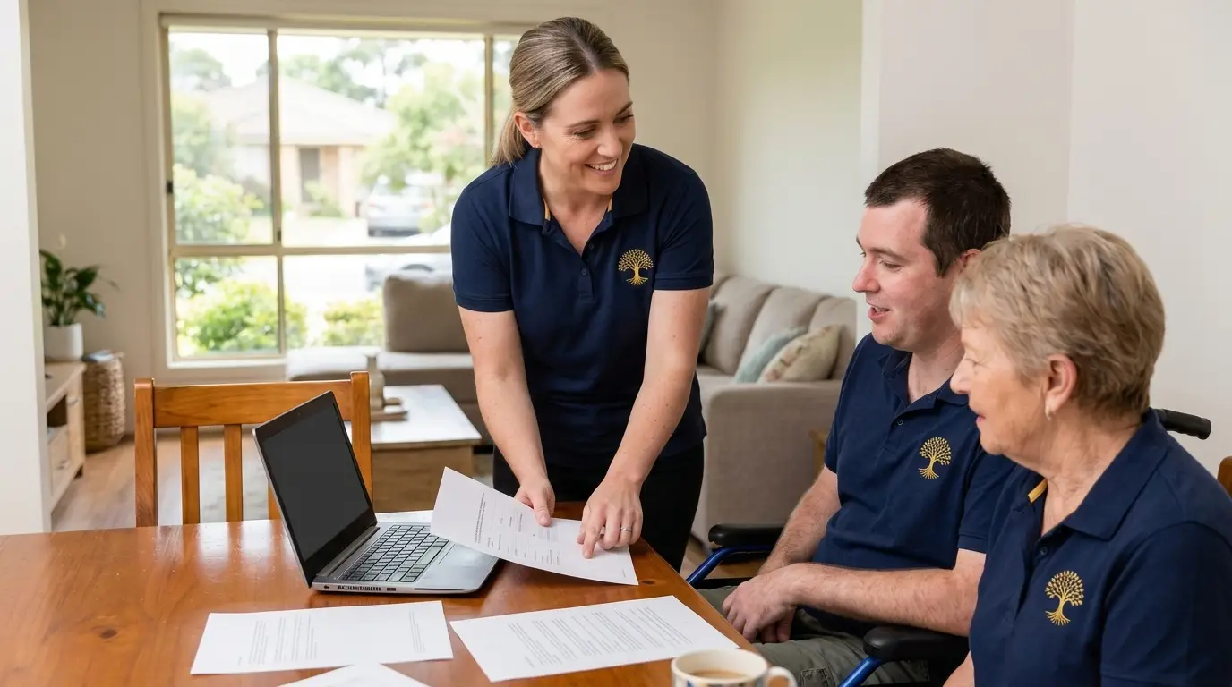 Talking through an NDIS plan together